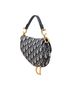 Dior 100% Canvas Blue Mini Oblique Canvas Saddle Bag One size - photo 3