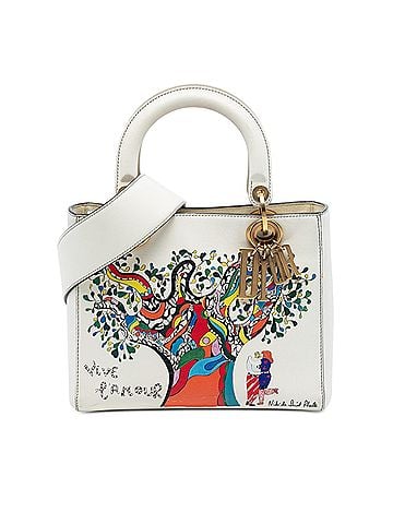 Dior Niki de Saint Phalle Medium Calfskin Vive L amour Lady Dior (view 1)