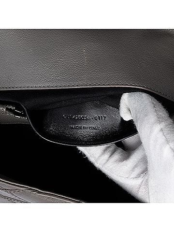 Saint Laurent Medium Quilted Diamond Calfskin Monogram College Satchel (view 2)