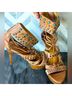 Nine West 100% Leather Tan Heels Size 8 1/2 - photo 3