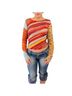 Save The Queen Stripes Multi Color Long Sleeve Blouse Size L - photo 1
