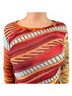 Save The Queen Stripes Multi Color Long Sleeve Blouse Size L - photo 8