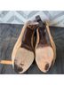 Stuart Weitzman 100% Suede Leopard Print Tan Heels Size 9 - photo 6