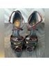 L.A.M.B. 100% Leather Black Red Heels Size 10 - photo 3