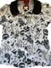 Hell Bunny Vixen 100% Polyester Floral Multi Color Short Sleeve Blouse Size S - photo 2
