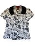 Hell Bunny Vixen 100% Polyester Floral Multi Color Short Sleeve Blouse Size S - photo 1
