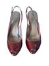 Joan & David 100% Patent Leather Red Burgundy Heels Size 9 - photo 1