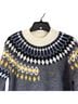 DNA Fair Isle Gray White Yellow Black Blue Pullover Sweater Size S - photo 6