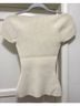 Khaite White Ivory Short Sleeve Blouse Size S - photo 4