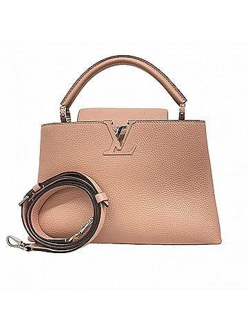 Louis Vuitton Louis Vuitton Capucines MM Handbag, Taurillon Leather, M42258 Magnolia, 2-way bag for women. (view 1)