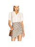 Veronica Beard 100% Silk White Short Sleeve T-Shirt Size 4 - photo 1