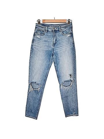 American Eagle Outfitters Comfort Straight Waistband Mom Jean Jeans (view 1)