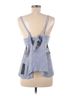 Lulus 100% Rayon Stripes Blue White Sleeveless Top Size M - photo 2