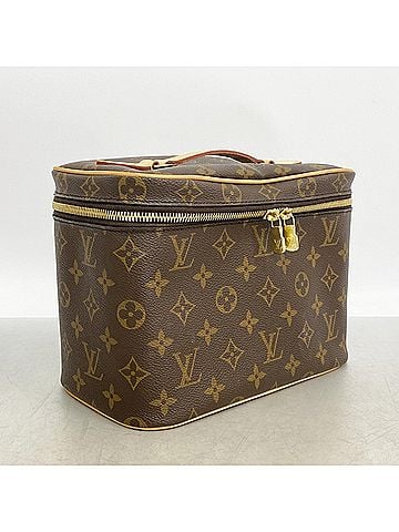 Louis Vuitton Louis Vuitton handbag/vanity bag, Monogram Nice BB M42265, brown, women's. (view 2)