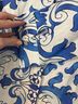 Ricordi (Puzzles) Floral Blue White Button-Down Shirt Size 9 - photo 4