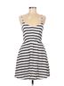 Lauren Conrad Stripes White Blue Romper Size M - photo 1