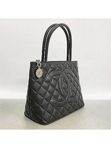 Chanel Chanel Tote Bag, Reissue Tote, Caviar Leather, Black, Women's (view 2)
