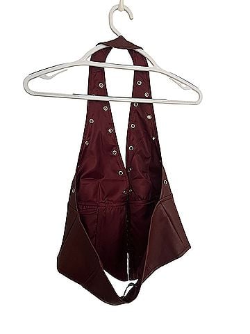 Princess Polly Corset Faux Leather Top (view 2)