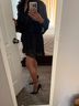 Rococo Sand Stripes Black Gold Cocktail Dress Size S - photo 7
