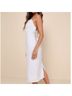 Lulus 100% Polyester 100% Linen 100% Cotton 100% Polyester Floral White Casual Dress Size M - photo 3