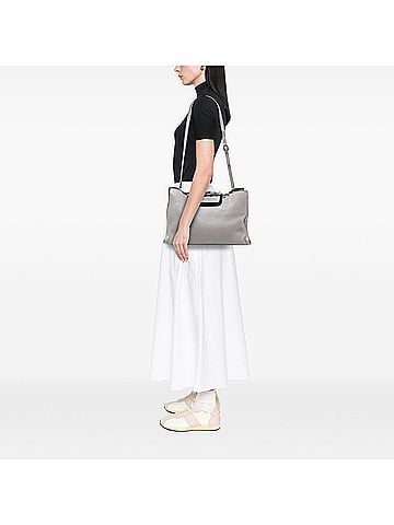 Gucci Medium Calfskin Bamboo Daily Shopper Satchel (view 2)