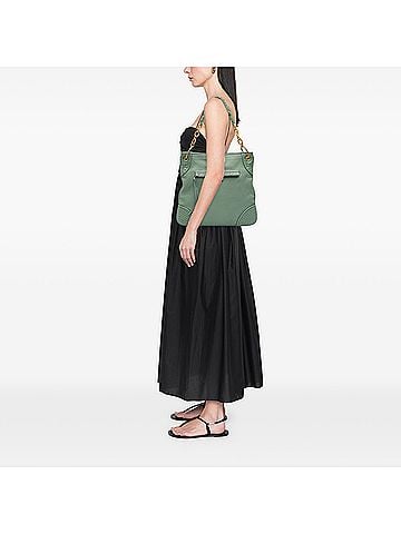 Bottega Veneta Intrecciato Trimmed Leather Shoulder Bag (view 2)
