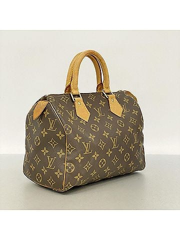 Louis Vuitton Louis Vuitton Monogram Speedy 25 Handbag M41109 Brown Women's (view 2)