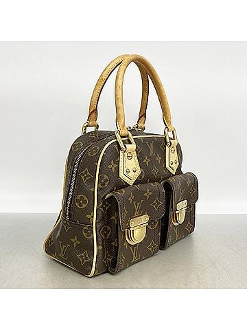 Louis Vuitton Louis Vuitton Monogram Manhattan PM Handbag M40026 Brown Women's (view 2)