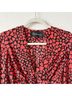 Réalisation 100% Silk Hearts Red Black Long Sleeve T-Shirt Size XXS - photo 5