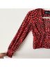 Réalisation 100% Silk Hearts Red Black Long Sleeve T-Shirt Size XXS - photo 7