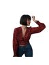 Réalisation 100% Silk Hearts Red Black Long Sleeve T-Shirt Size XXS - photo 1