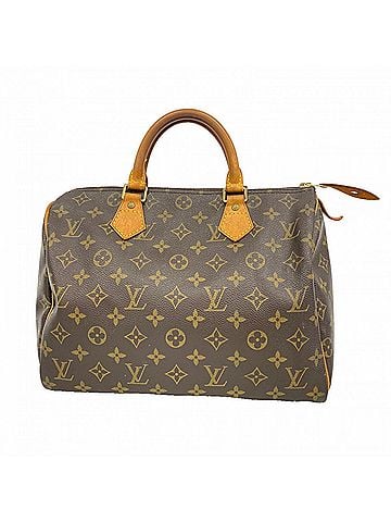 Louis Vuitton Louis Vuitton Monogram Speedy 30 Handbag M41108 Brown Women's (view 1)