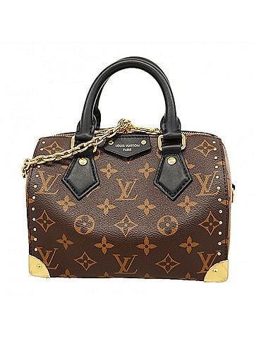 Louis Vuitton Louis Vuitton Monogram Reverse Speedy Trunk 20 Handbag M13146 Brown Women's (view 1)