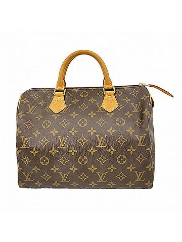 Louis Vuitton Louis Vuitton Monogram Speedy 30 Handbag M41108 Brown Women's (view 1)