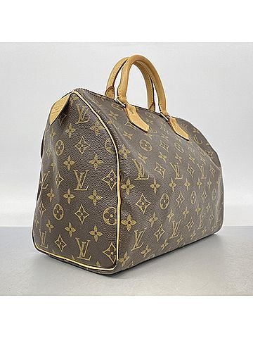 Louis Vuitton Louis Vuitton Monogram Speedy 30 Handbag M41108 Brown Women's (view 2)