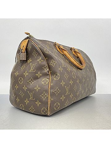 Louis Vuitton Louis Vuitton Monogram Speedy 35 Handbag M41107 Brown Women's (view 2)