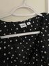Gap Polka Dots Black White Blouse Size M - photo 3