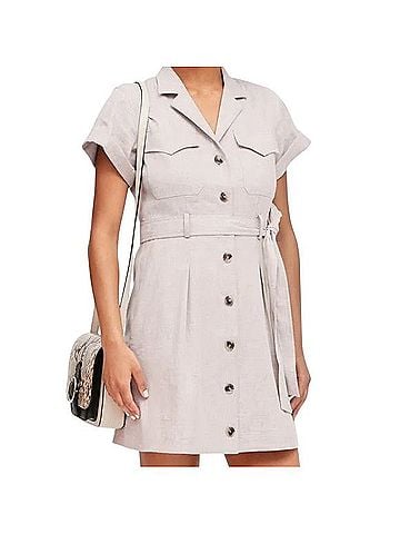 Banana Republic Linencotton Utility Dress Casual Dress (view 1)