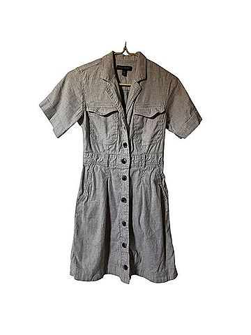 Banana Republic Linencotton Utility Dress Casual Dress (view 2)