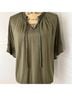 J.Crew Solid Green Short Sleeve Blouse Size S - photo 4
