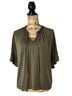 J.Crew Solid Green Short Sleeve Blouse Size S - photo 1