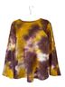 LOGO Tie-dye Multi Color Long Sleeve Top Size L - photo 2