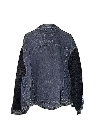 Levi's x Ganni Sherpa Sleeve Denim Trucker Jacket Trenchcoat (view 2)