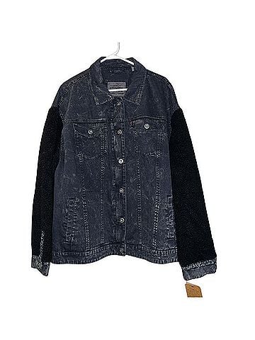 Levi's x Ganni Sherpa Sleeve Denim Trucker Jacket Trenchcoat (view 1)