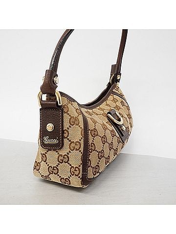 Gucci Gucci GG Canvas Handbag 130939 Brown Women's (view 2)