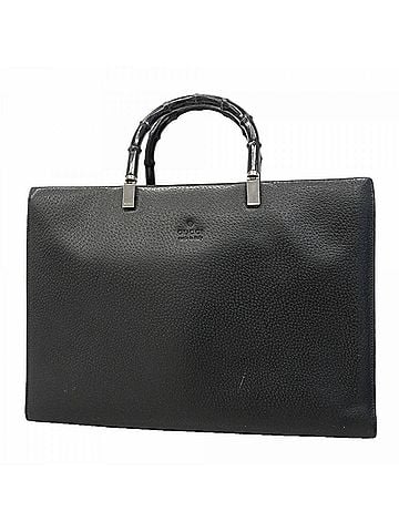 Gucci Gucci Bamboo Handbag 002 1034 Leather Black Women's (view 1)
