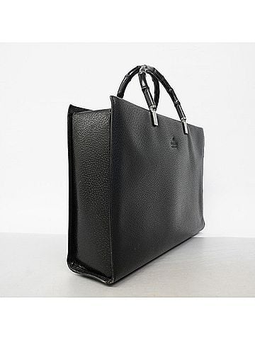 Gucci Gucci Bamboo Handbag 002 1034 Leather Black Women's (view 2)