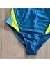 Champion Color Block Solid Blue Yellow One Piece Swimsuit Size XS - photo 4