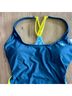 Champion Color Block Solid Blue Yellow One Piece Swimsuit Size XS - photo 5