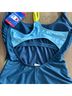 Champion Color Block Solid Blue Yellow One Piece Swimsuit Size XS - photo 8